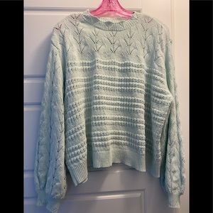 LC Lauren Conrad mint green sweater, size XL